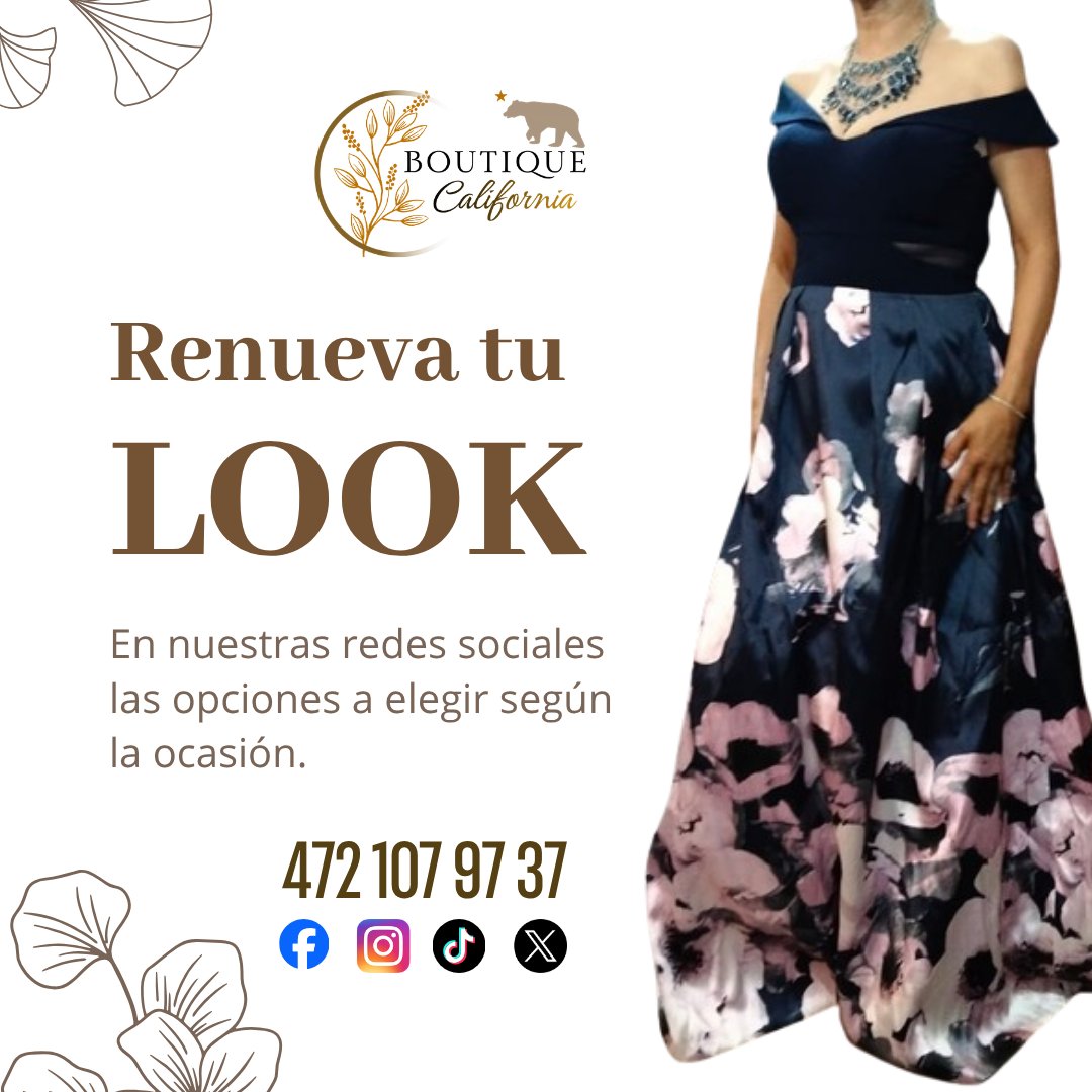 boutique_cal's tweet photo. Renueva tu look con 𝗕𝗼𝘂𝘁𝗶𝗾𝘂𝗲 𝗖𝗮𝗹𝗶𝗳𝗼𝗿𝗻𝗶𝗮
#ropa #calzado y #accesorios 
#tallasúnicas #modelosunicos

472 107 97 37 𝗽𝗮𝗿𝗮 𝘁𝘂𝘀 𝗽𝗲𝗱𝗶𝗱𝗼𝘀 https://t.co/wJJeW6CPoY