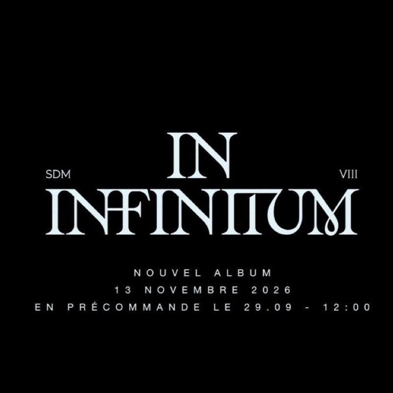 Kulturlesite_'s tweet photo. 🚨 SDM annonce la sortie d’un NOUVEL ALBUM pendant sa WATCH PARTY à l’ACCOR ARENA !!

« IN INFINITIUM »

Featuring :
▫️SCH

🗓️ 13 NOVEMBRE https://t.co/f19ppcVVhg