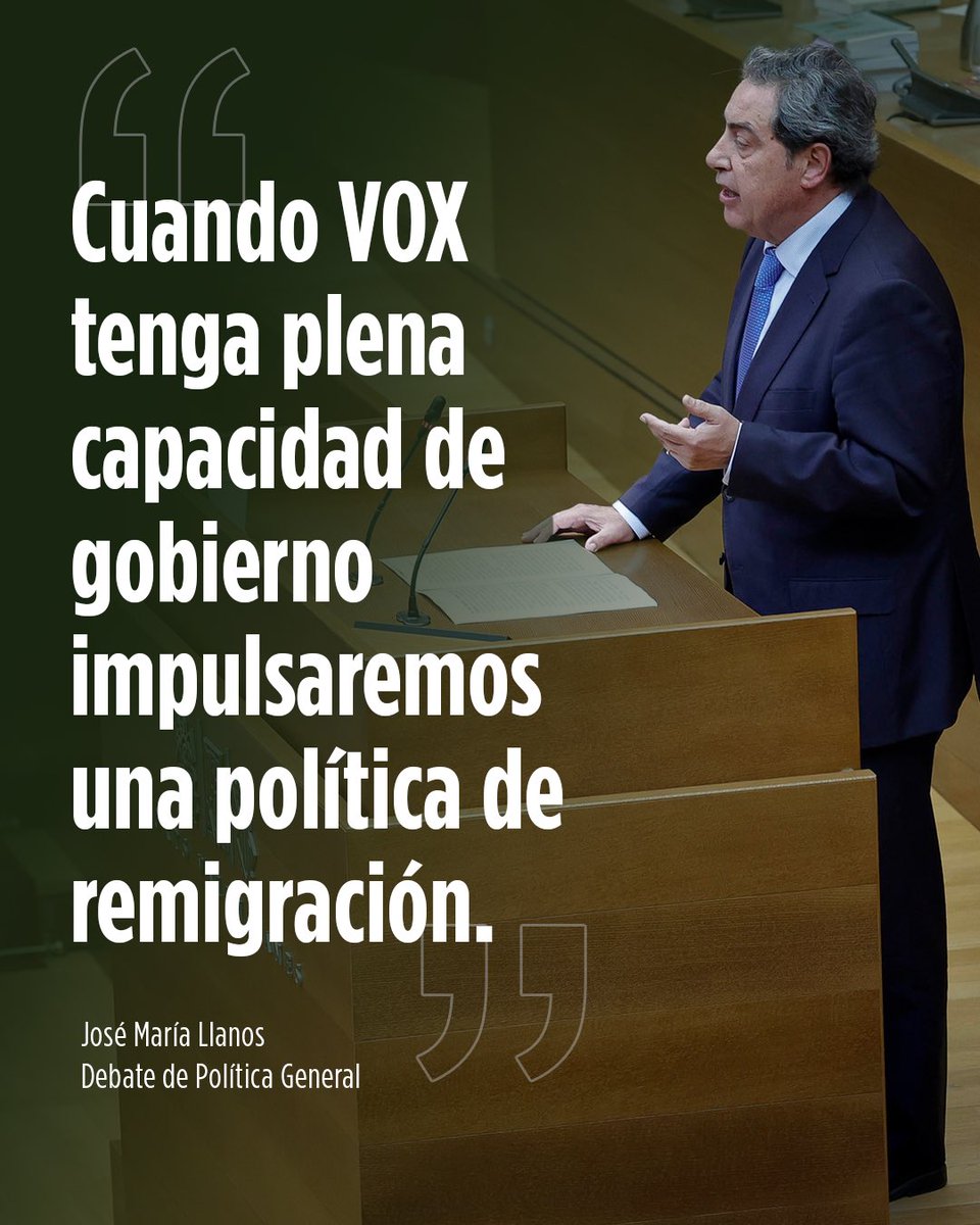 vox_cv's tweet photo. ‼️Gracias a VOX los valencianos están y estarán más seguros porque hemos tomado medidas serias contra la inmigración ilegal y descontrolada.

Y cuando VOX tenga plena capacidad de gobierno impulsaremos una política de remigración. 👋🏻✈️ https://t.co/kBHITxxuVm