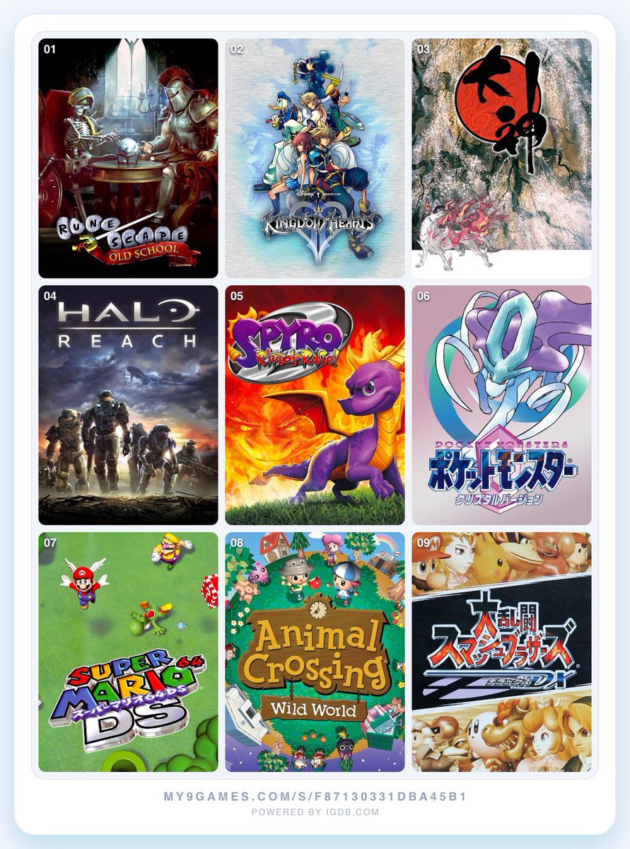 sinwwave's tweet photo. 9 games to get to know me https://t.co/8mbQDRMaO5