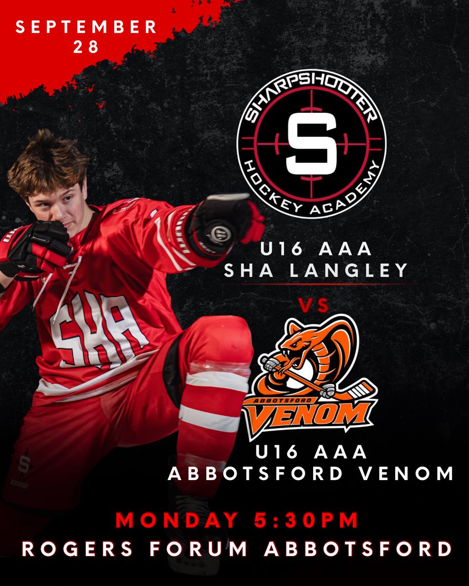SharpShooterHKY's tweet photo. Game in Abby 🎯
SHA vs Abbotsford Venom 
at Rogers Forum

#SharpshooterAcademy #PlayLikeAPRO https://t.co/Kwg2Gmw6tM