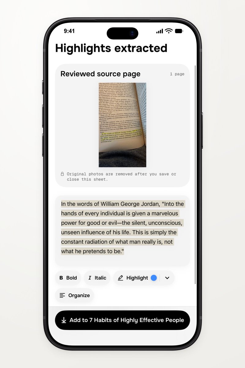 kaisdev's tweet photo. I built Kept around one loop: scan → extract → keep.

Passage + your thought in one place. Still waitlist only. Not released yet.
https://t.co/p2Cid9n29J

#BuildInPublic #Productivity #IOSapps https://t.co/WoG57mAT3Y