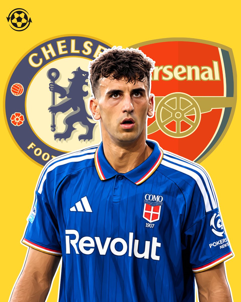 DeadlineDayLive's tweet photo. 🚨 Arsenal and Chelsea are showing the strongest Premier League interest in Como centre-back Jacobo Ramón.

Real Madrid are considering bringing the 21-year-old back next season after allowing him to join the Italian club.

Ramón prefers to stay at Como, where he believes he can secure regular first-team football.

(Source: @diarioas)