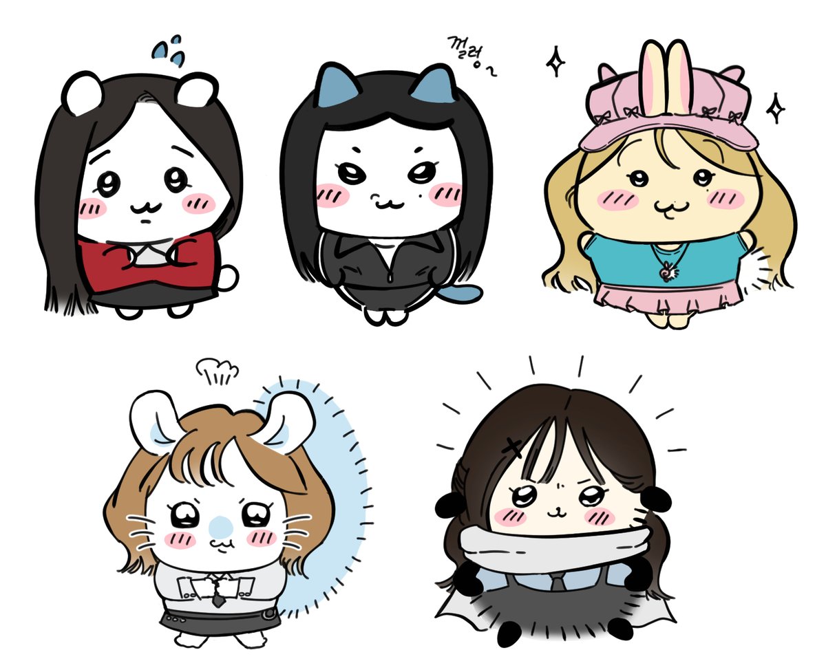 matna02's tweet photo. 먼작귀×리센느 팬아트 🐰💗
#리센느 #RESCENE #먼작귀 #ちいかわ #팬아트 https://t.co/vcP6UCOpc8
