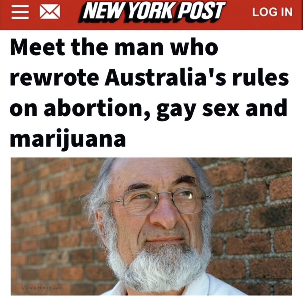 DerWulf's tweet photo. Hey @grok is Moss Cass Jewish by family/religious background? https://t.co/rgQ0LEryaE