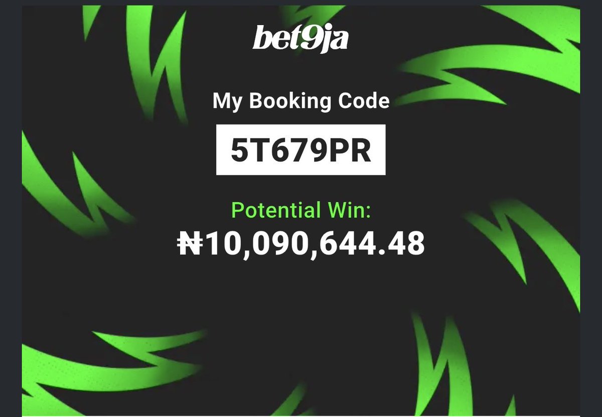 TalentedFBG's tweet photo. Soccer ⚽️ on bet9ja 

sharp odds  🔥 

Stake and boom 💥 

This will boom💥

Code :  5T679PR

Stake and win 10 million

#Bet9jacode https://t.co/FYL68eZqZr