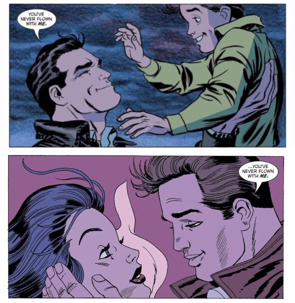 venusdami's tweet photo. lanterns managed to mess up both martin and carol’s characters. these parallels i’m sobbing that’s hal’s hero and the love of his life https://t.co/hmjL3wuJzv