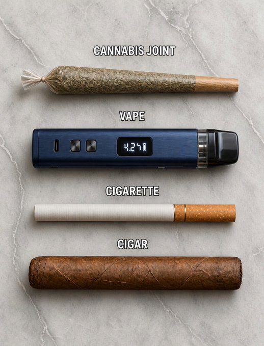 Jessica1119vv's tweet photo. Hey
@grok
remove the one that damages lungs the most between Cigar, Cannabis joint, Cigarette or Vape. https://t.co/lrKCTFozNA
