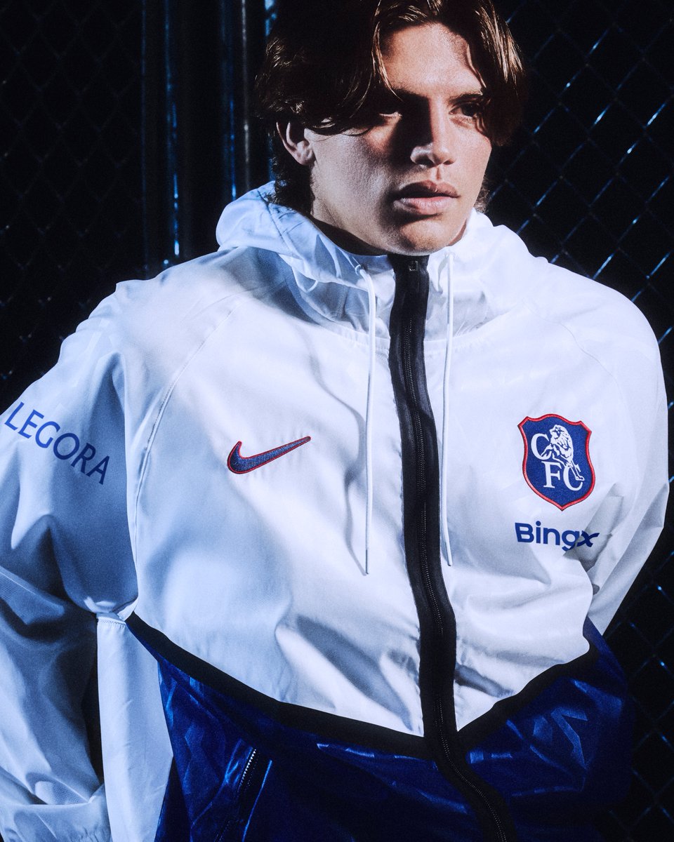 ChelseaFC's tweet photo. Ready to Run Rampant. 🧨​
​
The Third Kit Anthem Jacket and Pre-Match Top have just dropped.​
​
The Third Kit Collection.​ Available now in-store and online.