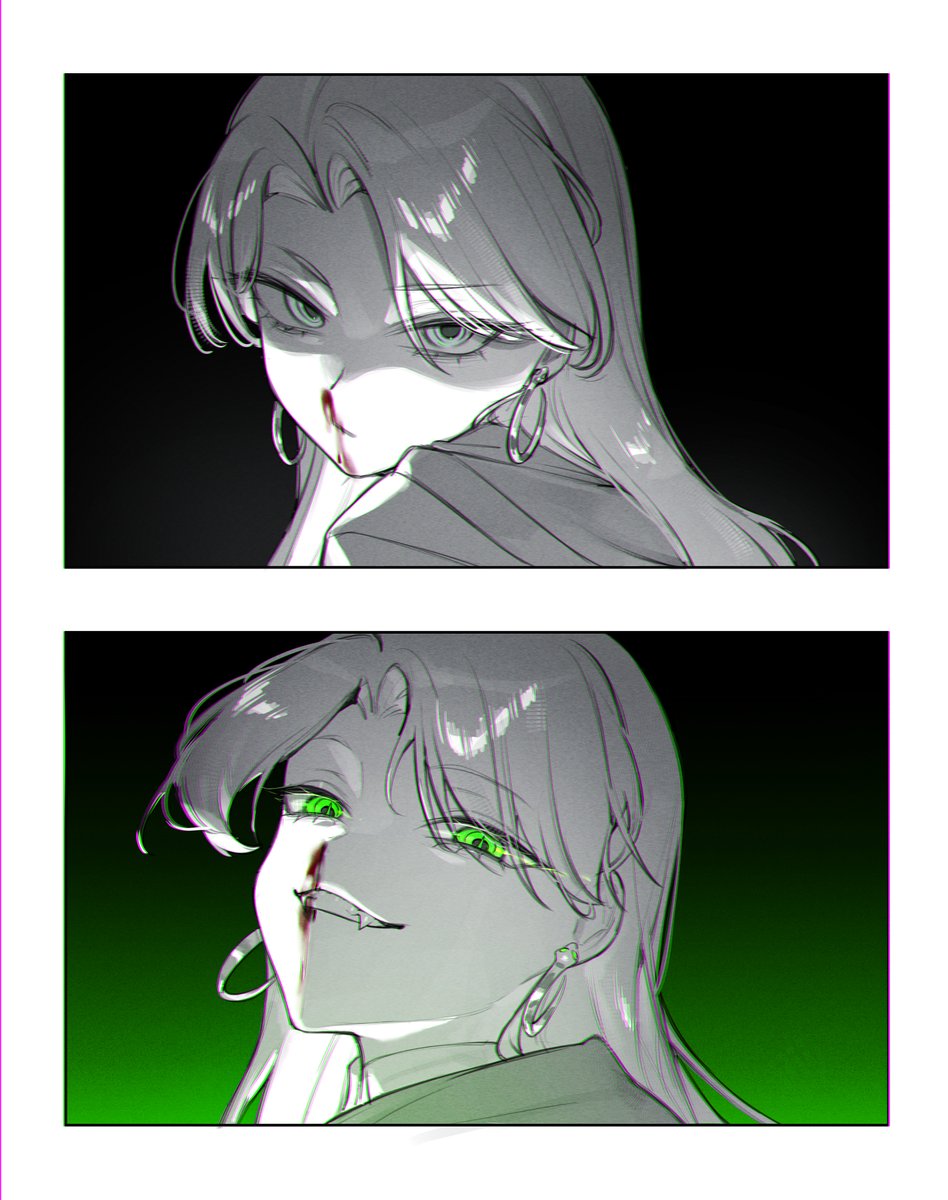 oflotsaA's tweet photo. Female Draco quick experimental sketch thingy 💚 https://t.co/1eJEJCNXBX