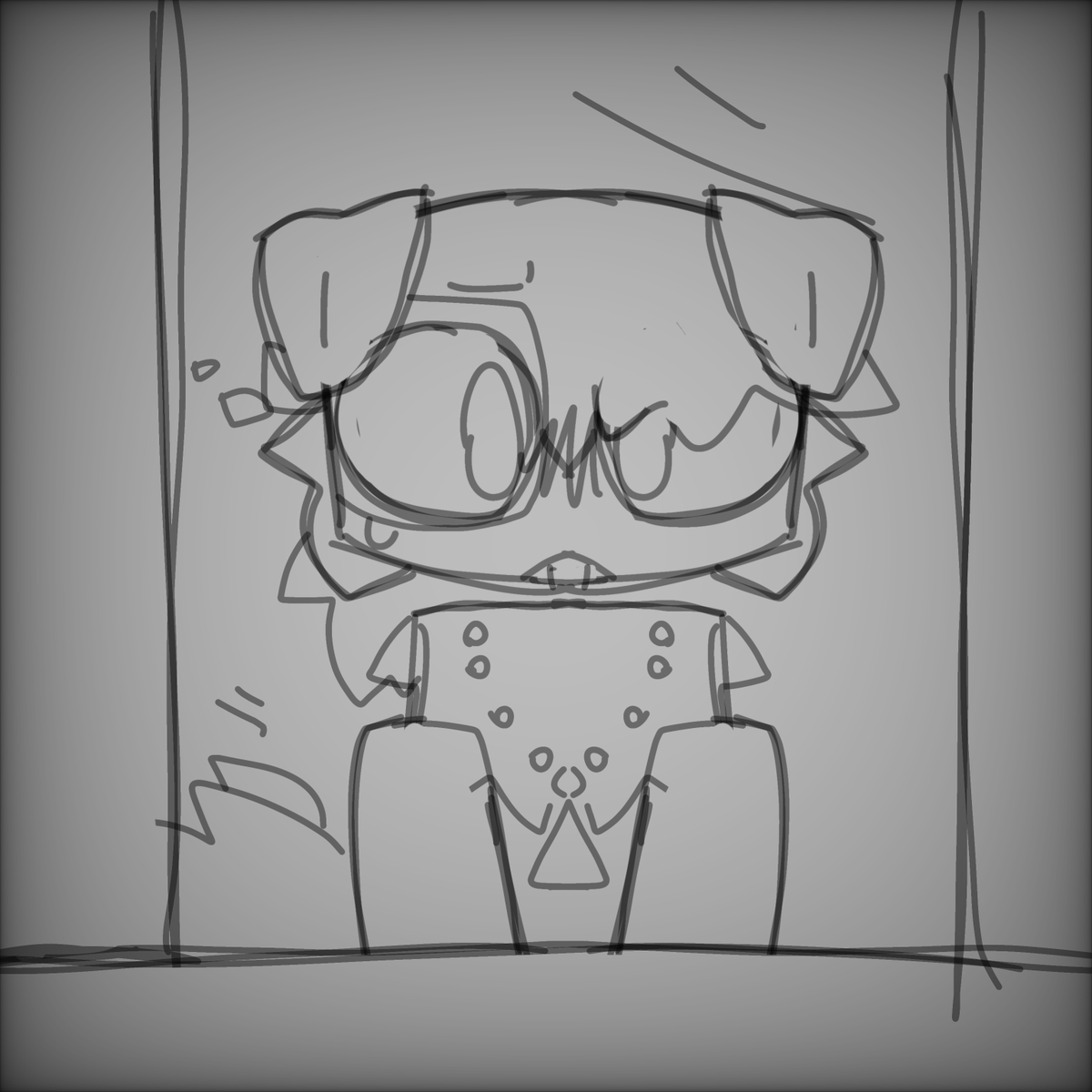 Blam8208's tweet photo. Fun fact: Annihilation (in my AU) had dog ears but decided to cut them off because he was afraid of being teased for it. #annihilationjohndoe #uhh #yeah #AU https://t.co/gRx4VAsvBy