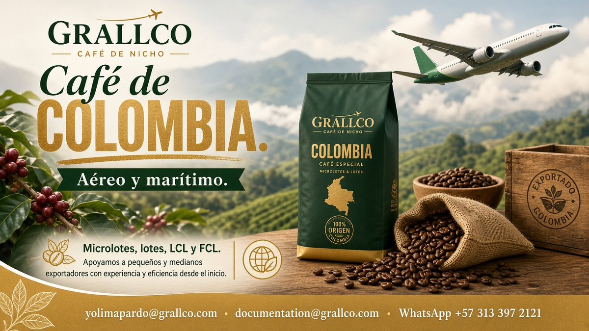 Grallcogroup's tweet photo. GRALLCO presente en EXPO CAFÉ Pitalito: apoyando al café colombiano en su camino hacia el mundo
Para GRALLCO Group, como Agente Internacional de Carga y Operador Logístico, fue un verdadero orgullo y una gran satisfacción participar en EXPO CAFÉ Pitalito. https://t.co/nRwJxg6E8w