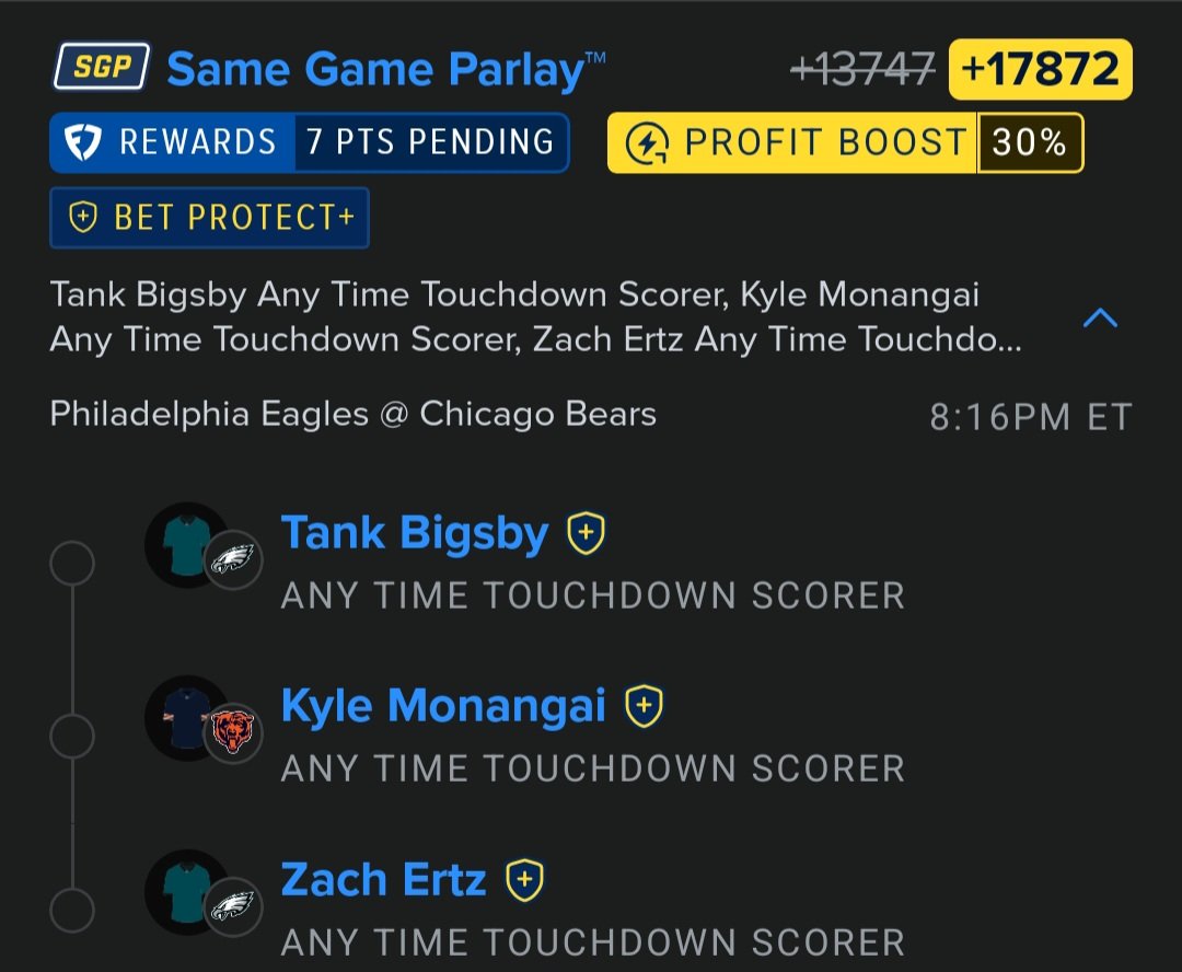 GoodArcher11's tweet photo. 🏈 MNF ATD PARLAY #NFL https://t.co/dNBamWQpsu