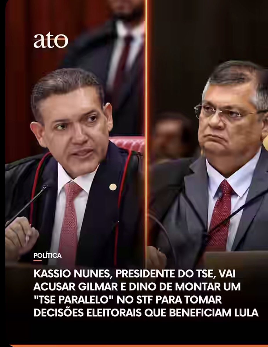 AnnaLobato66's tweet photo. Kassio Nunes,está aprendendo a o Fachin, que o Gilmar Mendes e o Dino,estão montando um TSE,paralelo para fortalecer o Lula. https://t.co/WAG7VF347R