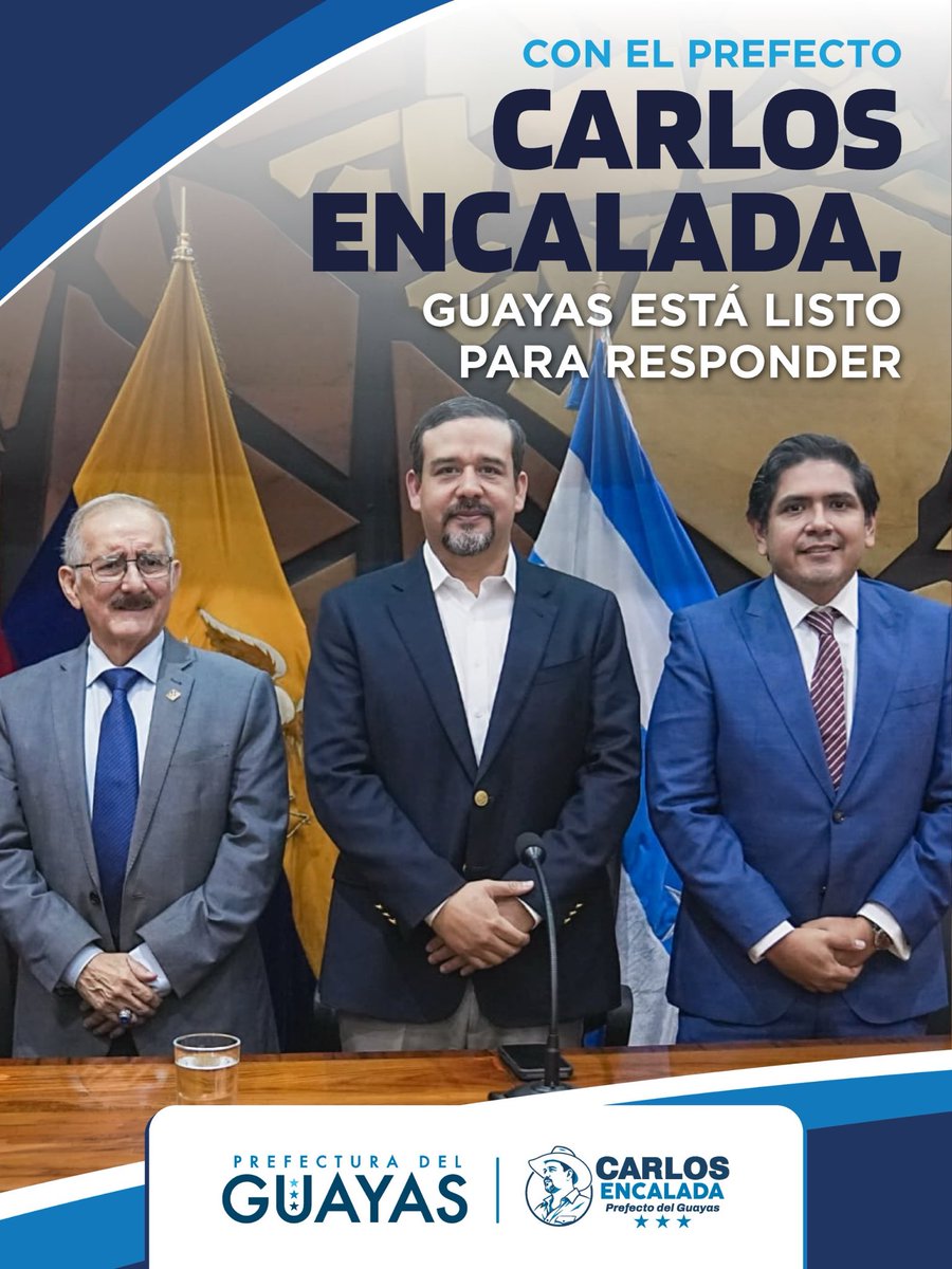 PrefGuayas's tweet photo. Con el prefecto Carlos Encalada, Guayas incorpora ciencia y tecnología para fortalecer la prevención. 

#PrefecturaDelGuayas https://t.co/08qezB6XeA