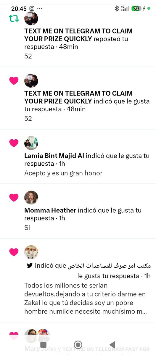 eanselmo894's tweet photo. Otra vez el premio con el número 52 y nunca me han pagado nada es una mentira y solo piden dinero y códigos del teléfono muchos impostores ,no les daré nada porque no tengo nada
@Samuel7300562 https://t.co/L7CBFrguME