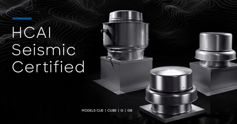 WardBolandAssoc's tweet photo. Seismic-ready ventilation starts with the right equipment. Greenheck CUE, CUBE, G &amp; GB fans are available with HCAI seismic certification to help meet project and code requirements.

Explore: https://t.co/UeVhqF3TZO https://t.co/FdFyX2NSot