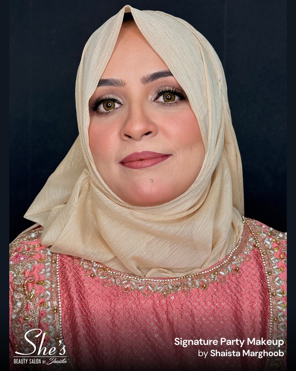 ModestaSoujo's tweet photo. Glamorous, elegant, and effortlessly flawless! Step into every celebration with confidence with Shaista’s Signature Party Makeup. Contact us: (021) 34512999, (021) 34116502, +92 343 4599090. Address: Plot Model Colony, Tina Square, Karachi. https://t.co/4B8qR1E0vm