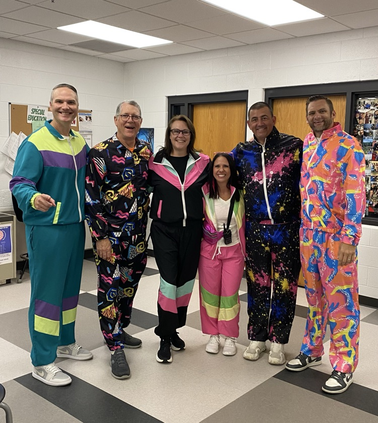 BruceMaverick's tweet photo. MHS staff knew the assignment for matching "set" day. Homecoming week is off and running! #BeAMAV https://t.co/33vJQeeZe6