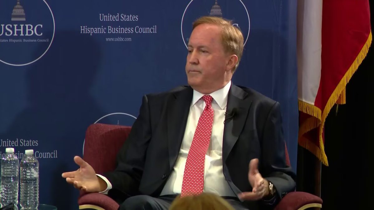 PollTracker2024's tweet photo. #TexasSenate 

Huffington Post: Ken Paxton says he supports building data centers in Texas in conversation with the US Hispanic Business Council 

“There’s plenty of open space in Texas… they’re creating a lot of jobs.” https://t.co/6bpCP7cjux