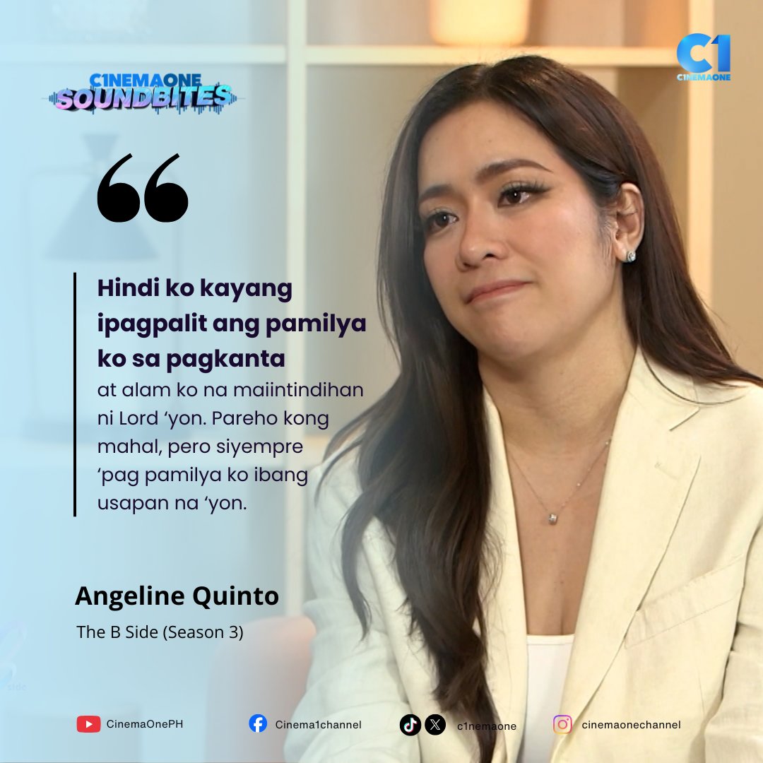 c1nemaone's tweet photo. Angeline Quinto talks about what matters most to her. 💙
#TheBSide #BiancaGonzalez #AngelineQuinto
💙 Full Episode here: https://t.co/y15Ijlc5xB https://t.co/wkeMa3Lnwd