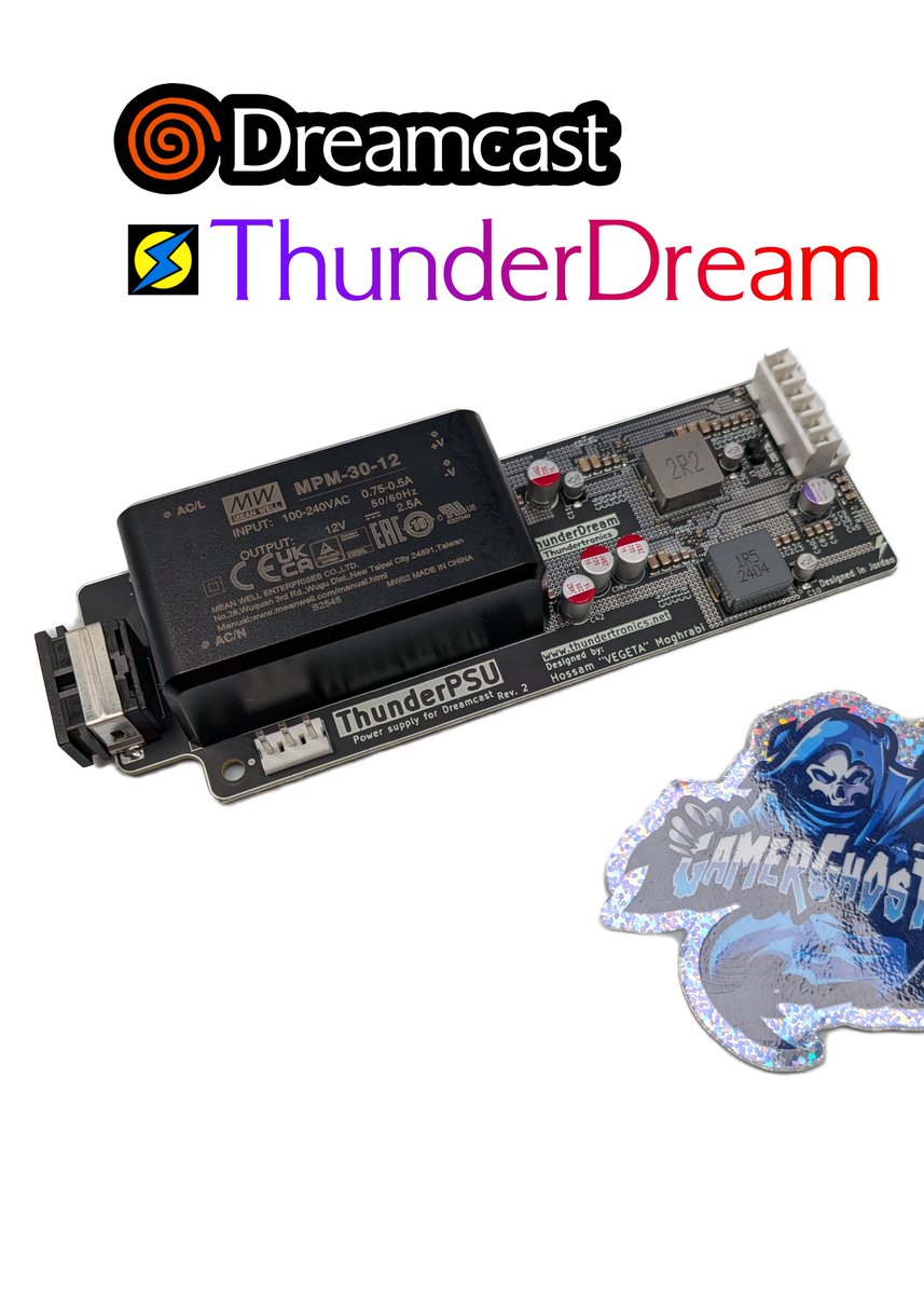 gamerghosts's tweet photo. 📦🔥Restock Alert for Thundertronics #Dreamcast ThunderDream PSUs! The highest of quality, low ripple, perfect compatibility standard power supply for the Sega Dreamcast. Get it while it lasts!  https://t.co/5QZ50ZMG5g https://t.co/CwurnBORqa