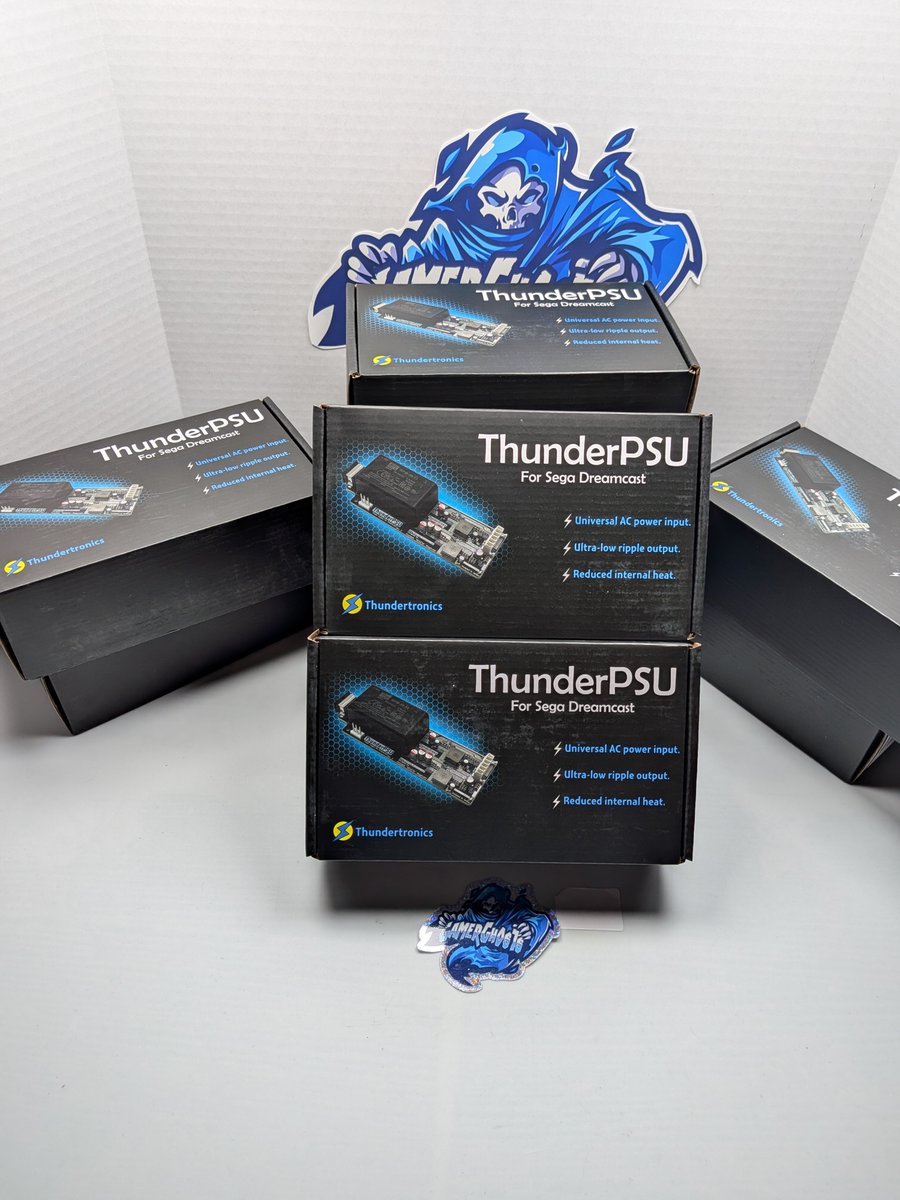 gamerghosts's tweet photo. 📦🔥Restock Alert for Thundertronics #Dreamcast ThunderDream PSUs! The highest of quality, low ripple, perfect compatibility standard power supply for the Sega Dreamcast. Get it while it lasts!  https://t.co/5QZ50ZMG5g https://t.co/CwurnBORqa