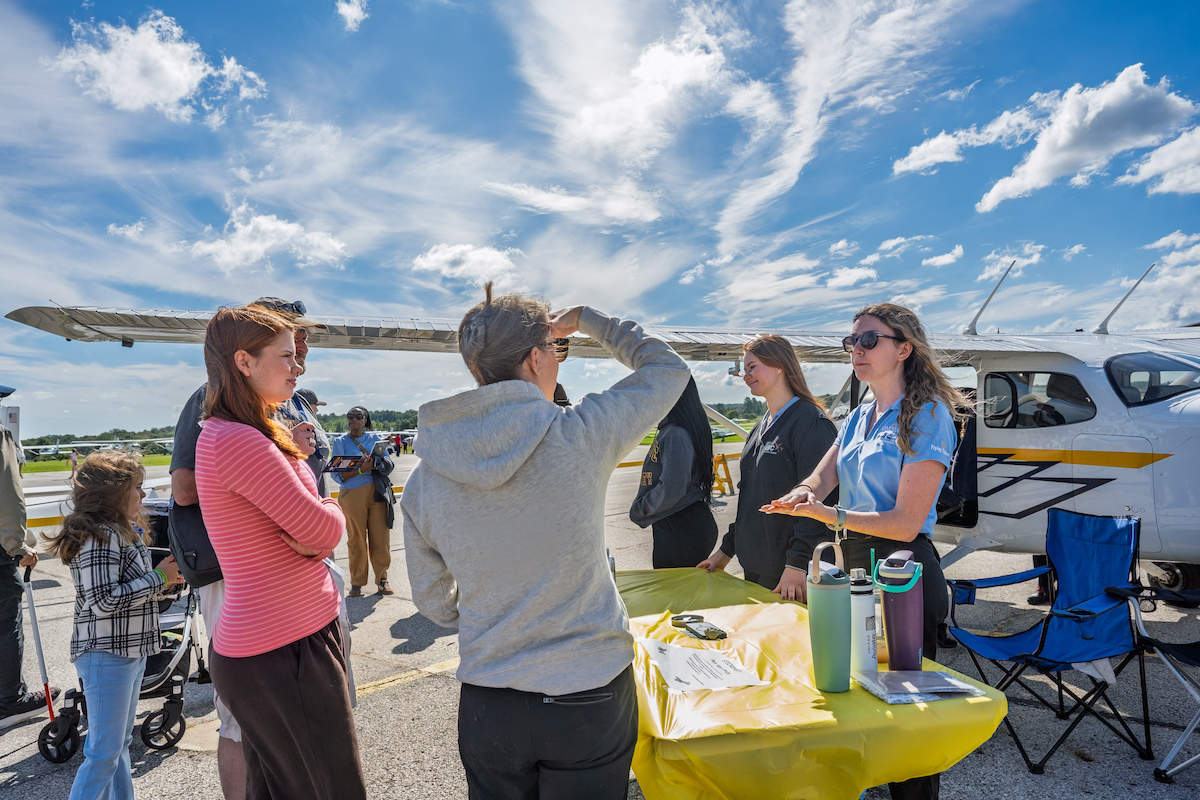 KentState's tweet photo. Over the weekend, the entire Kent State community got to experience aviation history, emerging technology and family-friendly STEM activities at the annual Aeronautics and Engineering Expo, at the Kent State University Airport hosted by the College of Aeronautics and Engineering. https://t.co/GEZcjj1AJi