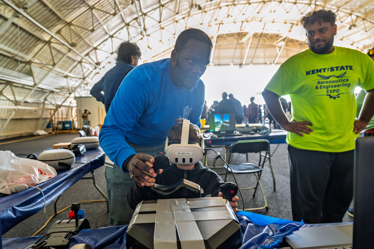 KentState's tweet photo. Over the weekend, the entire Kent State community got to experience aviation history, emerging technology and family-friendly STEM activities at the annual Aeronautics and Engineering Expo, at the Kent State University Airport hosted by the College of Aeronautics and Engineering. https://t.co/GEZcjj1AJi