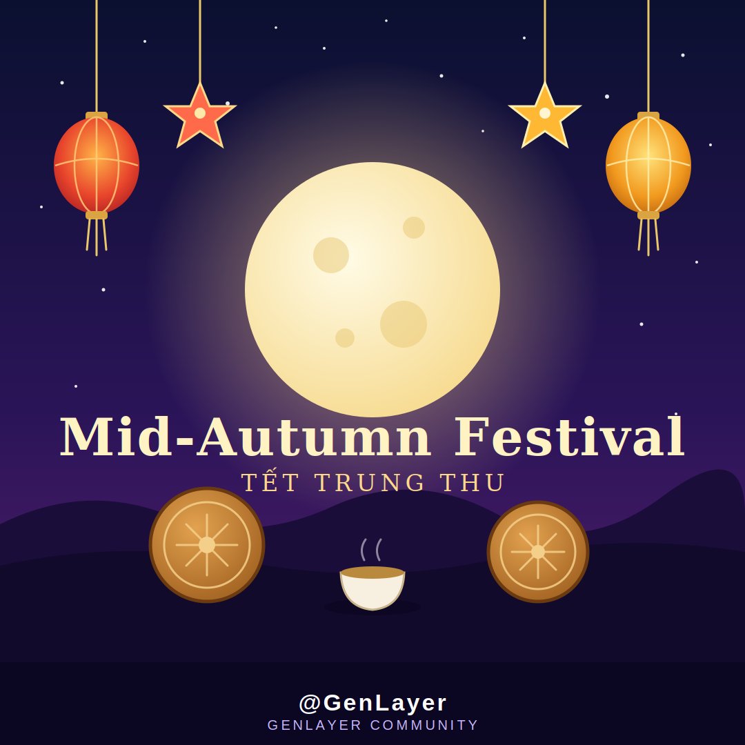 mhdihnnd0's tweet photo. Full moon, lanterns and mooncakes for Tết Trung Thu 🌕🏮

Celebrating Mid-Autumn Festival with the GenLayer Vietnam community. Wishing everyone a bright night, good tea and a great harvest of ideas.

@GenLayer https://t.co/ftXwcYBzTw