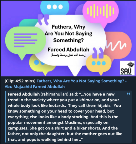 SalafiAudioULTD's tweet photo. [Clip: 4:52 mins] Fathers, Why Are You Not Saying Something? - Fareed Abdullah (rahimahullah Ta'ala) https://t.co/r1ltXI6xbv