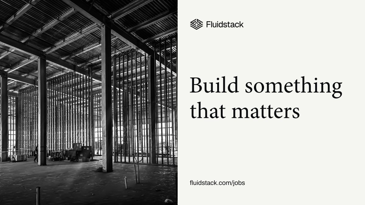 fluidstack's tweet photo. We’re hiring, take a look at a few of our open roles in construction.

Pre-Construction Manager
https://t.co/w3jU13etPL

Construction Project Manager
https://t.co/EK8ckHOebN

Construction Manager
https://t.co/Ym8JYxLB3G

More at https://t.co/9uj9Sw5KWL https://t.co/hI2BGArnsS