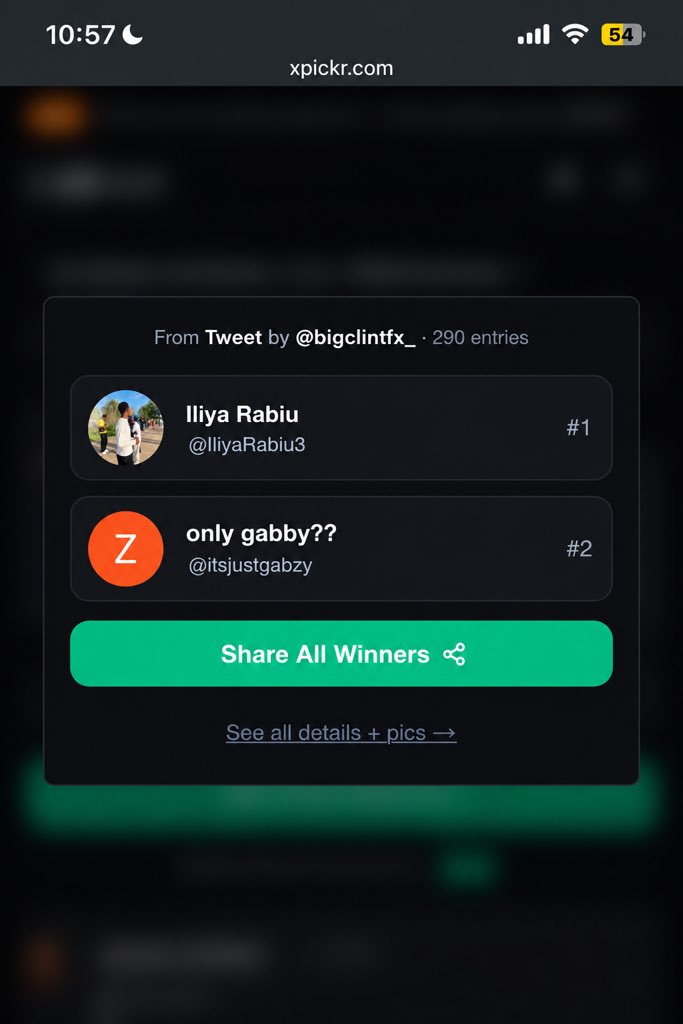 BIGSIX069's tweet photo. And the winners for this give away are 
@IliyaRabiu3 
@itsjustgabzy 
Send me your registered email please https://t.co/UuIHSp9V3Q