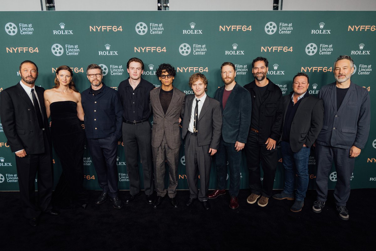 TheNYFF's tweet photo. It was a lovely evening with the team of A LONG WINTER at #NYFF64, featuring Andrew Haigh, Ebon Moss-Bachrach, Caitríona Balfe, Kit Connor, Fred Hechinger, D’Pharaoh Woon-A-Tai, and more! ✨❄️ https://t.co/9VWrTMXiud