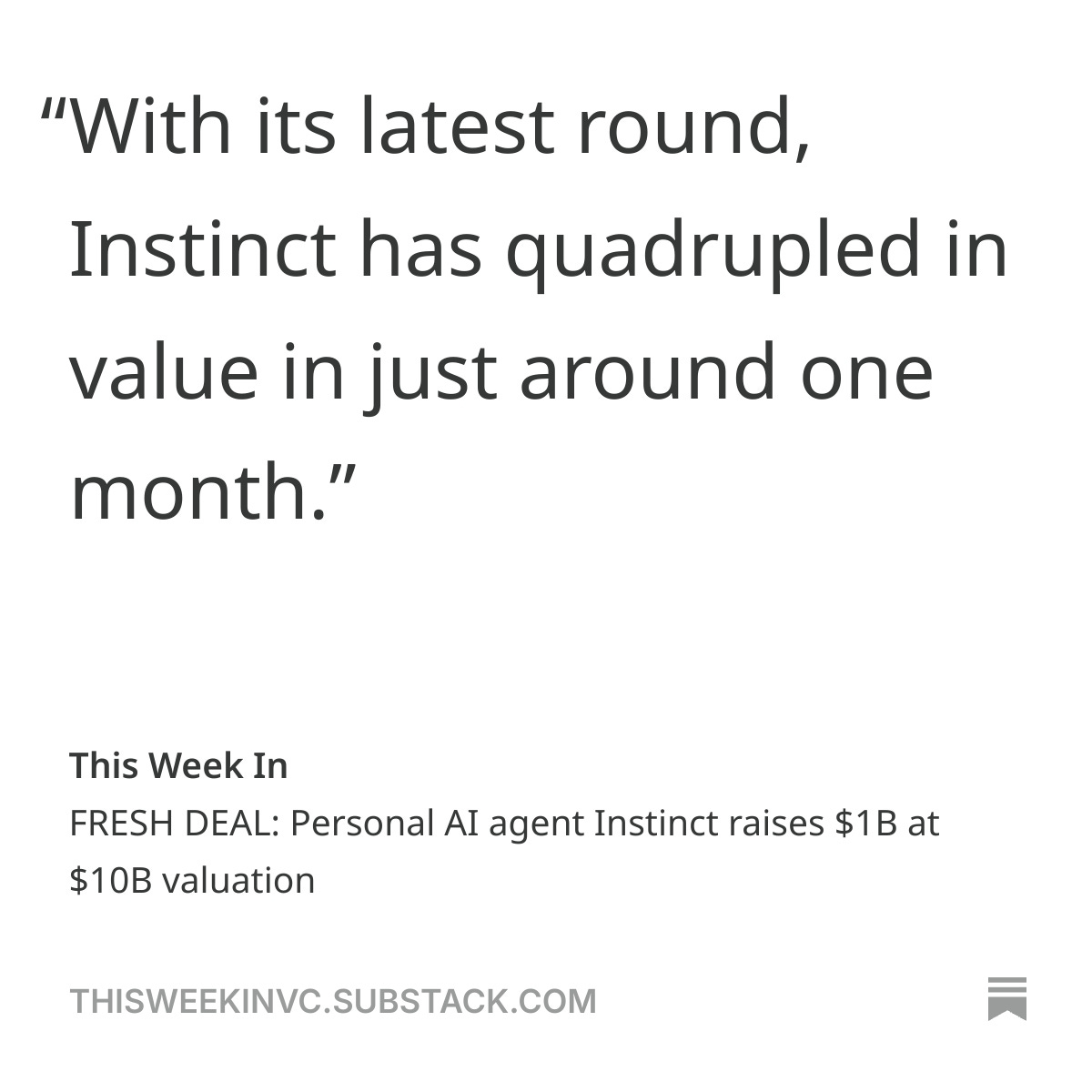 thisweekinvc's tweet photo. We're looking over the deal plus some insider takes on the mega-viral AI assistant in today's Substack post. https://t.co/gBJPhoQTPG https://t.co/AeZifxvPNi