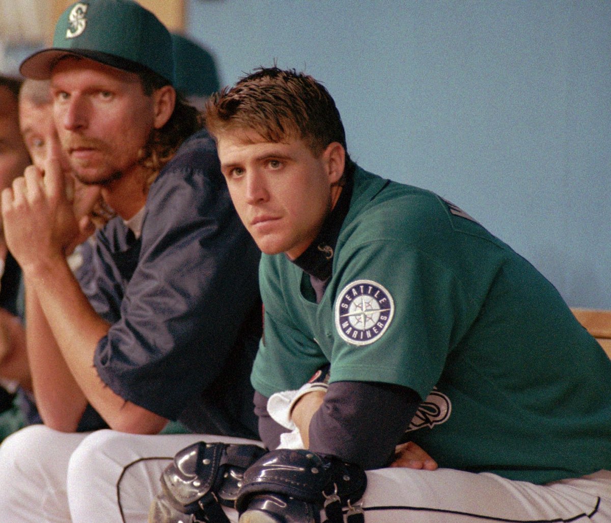 notgaetti's tweet photo. Once upon a time, Dan Wilson was the second-best throwing catcher in the league after Pudge Rodriguez.

He caught Randy Johnson more than any other catcher did, working as the Big Unit's battery-mate for 742.2 innings across 109 games. The tall lefty had a 3.03 ERA and 11.9 K/9 with Wilson behind the dish, both significantly better than his career marks.

He caught Jamie Moyer more than any other catcher did, working as the soft-tossing southpaw's battery-mate for 1237.2 innings across 195 games. With Wilson catching, Father Time allowed a paltry .248 BAA and an OPS against that was 15% better than his career average. Dan Wilson helped Jamie Moyer become a first-time All-Star at 40 years old in 2003. 

Wilson joined the Mariners in 1994 and was an All-Star himself in 1996, when he batted .285 with 18 homers and 83 RBI. He was teammates with some of the greatest players in Mariners history: Ken Griffey Jr., A-Rod, Edgar Martinez, and Jay Buhner.

He was the starting catcher for the 2001 squad that won a record 116 games in the regular season. He called a good game and remains one of the best defensive catchers of all time, so it only seemed fitting that he would eventually skipper the Mariners, MLB's only current franchise to have never appeared in a World Series.

This week, they did This Man dirty.

Shame on Jerry Dipoto.