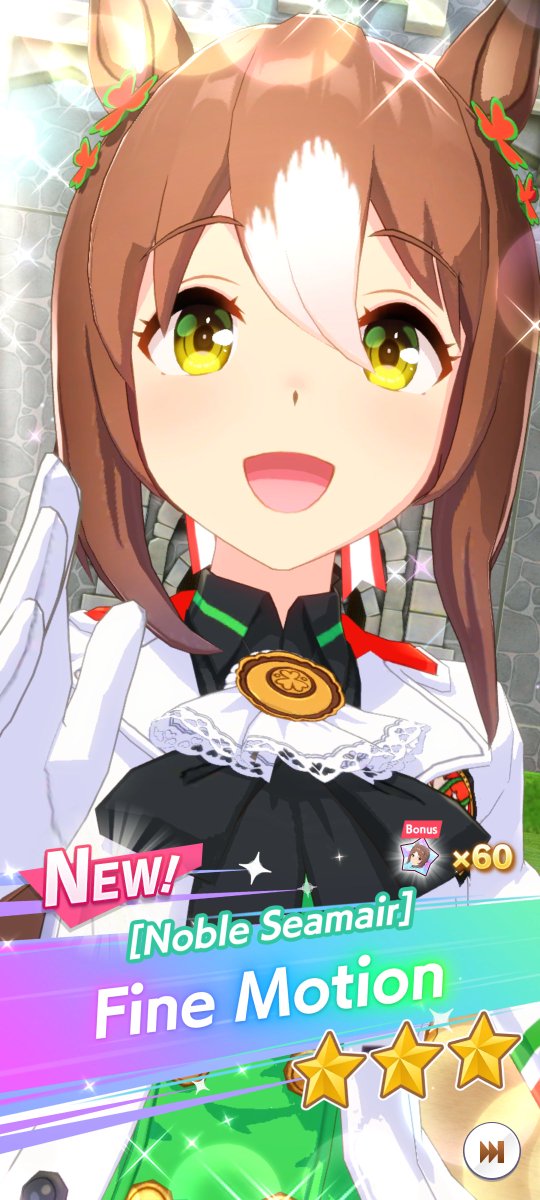 Navaldeus1's tweet photo. @Umamusume_mx En 12 multis no llegó ninguna de las chicas navideñas, pero cayeron tres umas nuevas y dupes de favoritas (Brian, Doto y Maruzen veraniega). Quizás vaya por más pero tengo que ahorrar para la carga de Ramonu.
La animación de Opera Año Nuevo es 10 de 10 😂 https://t.co/dk9NZkXzpL