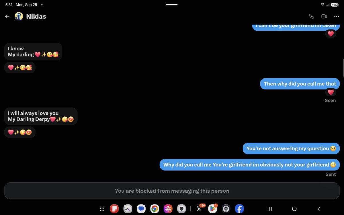 derppony14's tweet photo. Please nobody judge me I had to block him he was stalking me.  Stalking is not ok. https://t.co/dsNzzHh7r5