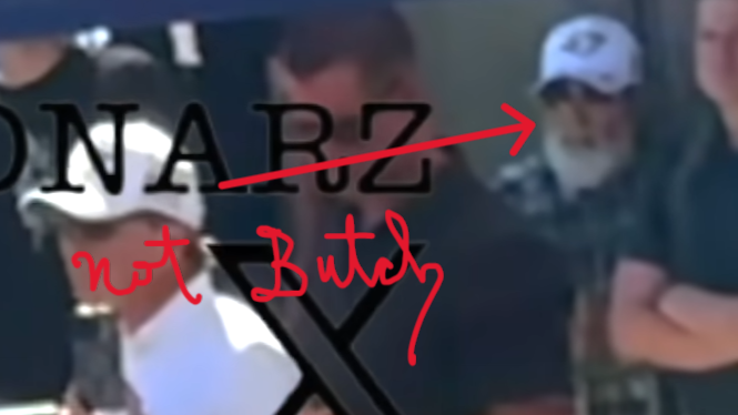 AlexandriaMcCue's tweet photo. Does anybody else think Burton "Butch" Hibbs looks a little more like a dainty lady with a prominent jaw line, a button nose, nice, high cheekbones, and long, blond hair in some of his photos? Maybe just a little bit more so in some of them as opposed to others from UVU that day?

Maybe it's just the lighting, but damn, he's purdy. Yes, Burton reminds me of someone. But I just can't put my finger on who.

It probably rhymes with Scarika. Scarika... Shirk. Or Smirk. Scarika Smirk. Thoughts, anyone?

What would we call them? Berika (a modest celebrity mashup), Burtika (sounds like a painful diagnosis), or Eriburt (the next big character name to debut in a new LOTR movie)?

The suspicions of @baroncoleman regarding Butch on @JonesDanny were spot on. Because Butch Looks Like a Lady.

The attempt at manipulation is insulting. Just look at the face in the blue box. When the CGI layer was applied to morph Erika into Butch, they completely gave up on the fine details. There are literally no facial features there. No eyes, no depth—just a blank, unrendered digital void beneath the brim of a baseball hat.