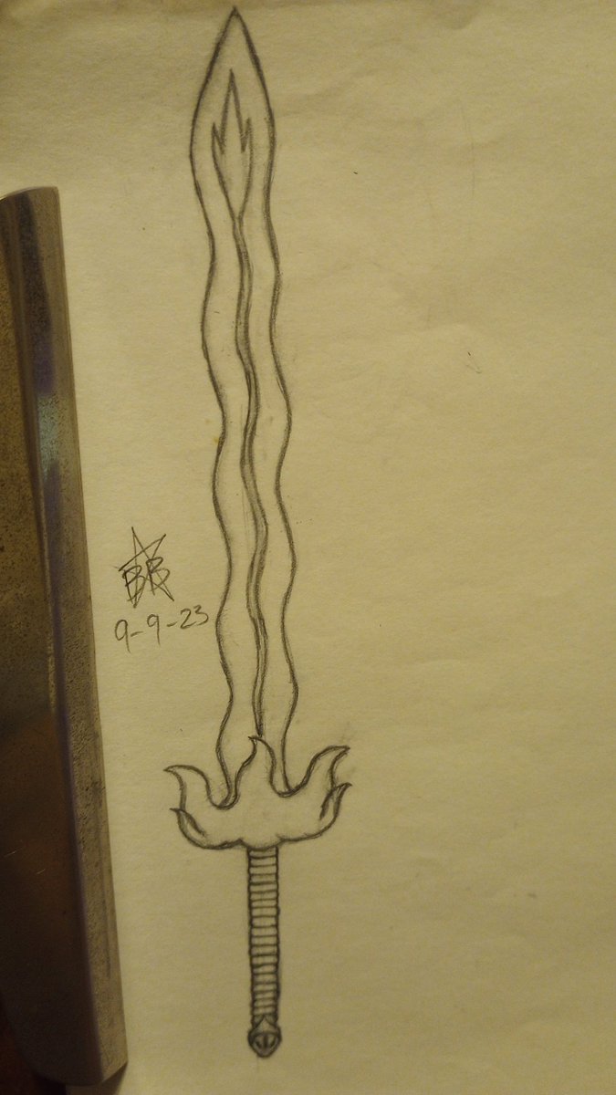 SamuelGoesPoof's tweet photo. Sword 9: Ember ๐ฅ sword #SamuelTriHorn #SamuelGoesPoof #Swordtember https://t.co/CnwBo2XhhZ