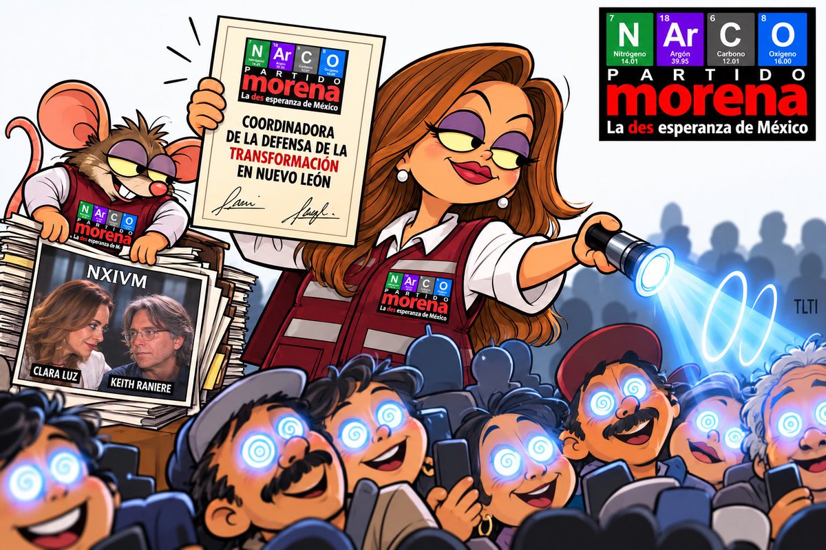 Qua3sitor's tweet photo. @PartidoMorenaMx @claraluzflores El nombramiento incluye neuralizador, como en Hombres de Negro, o esperan que olvidemos solitos? 
Porque cambiarle el cargo a Clara Luz no borra el video con Raniere ni aquella mentira que ella misma reconoció. https://t.co/VlbFuINxL5
