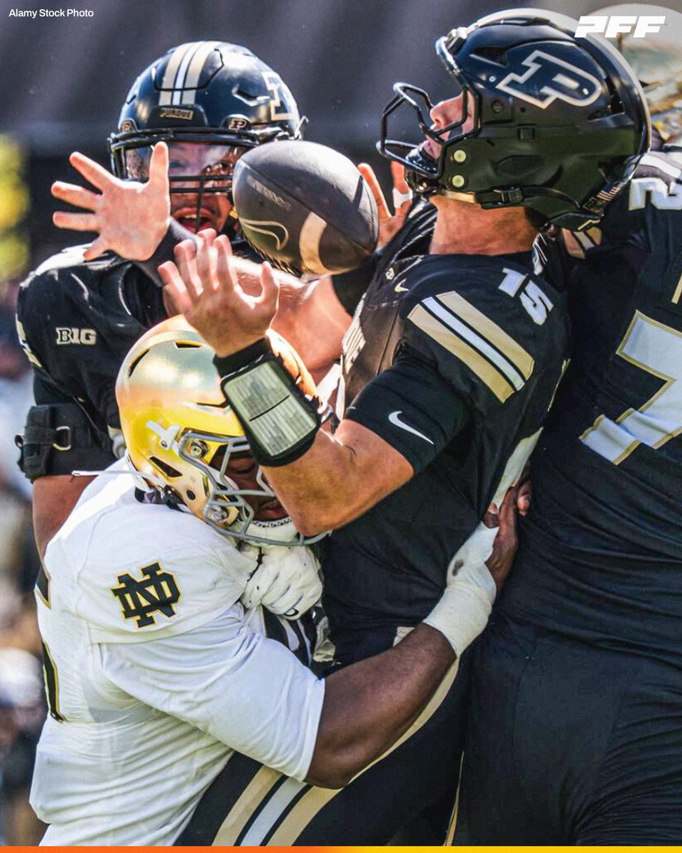 PFF_College's tweet photo. Highest Graded Defensive Line from Week 4:

☘️ Notre Dame: 91.0

@NDFootball https://t.co/qa1f5JvZ40