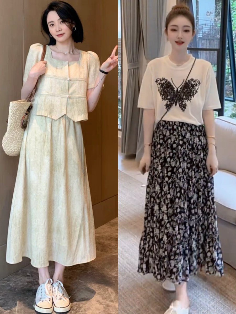 willi_haven_c99's tweet photo. [Check out this cute qun hang styled outfit with perfectly smooth shun details, total vibe!]， https://t.co/jiRFvFF3MV