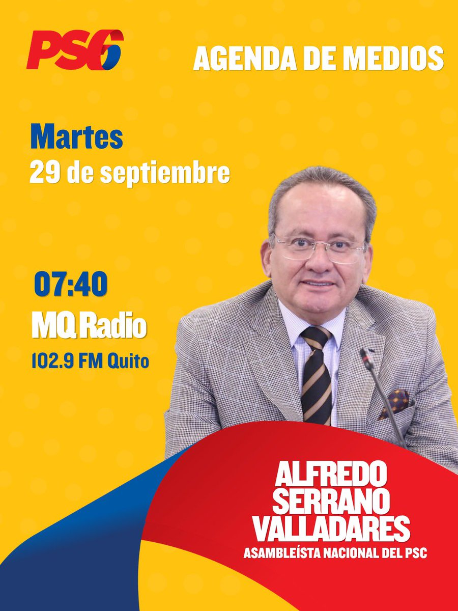aserranoLA6's tweet photo. Mañana estaré conversando en los micrófonos de @MQRadio.🎙️📻 

Te invito a seguir la entrevista en vivo. ¡Acompáñame! 👇 https://t.co/sGMuTDIlez