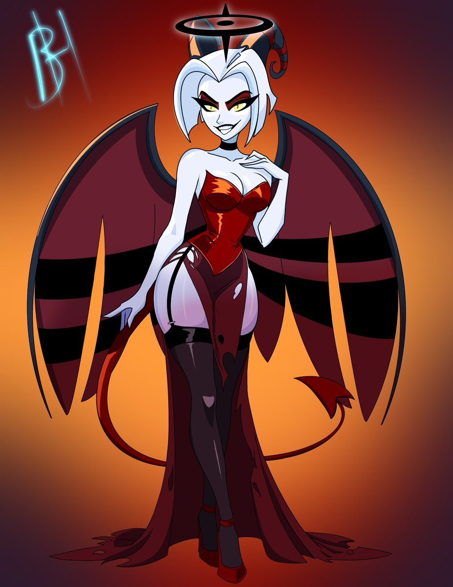 ScareBear187106's tweet photo. Lute being a little devil for Halloween! #hazbinhotelfanart #hazbinhotellute https://t.co/HmmrnoCzse