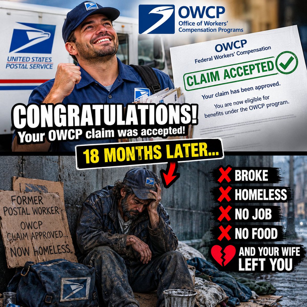ThePostalTruth1's tweet photo. POV: you won your OWCP claim 🫠 #OWCP #USPS #PostalLife #ThePostalTruth https://t.co/0F0dMpiT1h