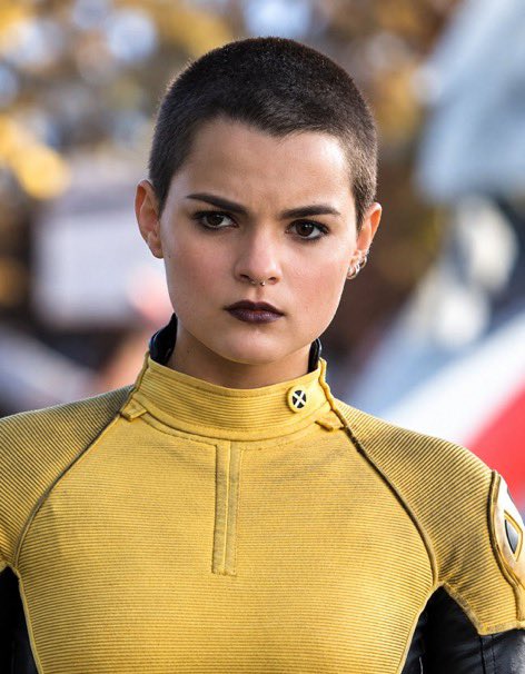 StarletVault's tweet photo. Brianna Hildebrand as Negasonic Teenage Warhead in Deadpool vs Brianna Hildebrand in real life.

Same energy. Completely different vibe. 🔥 https://t.co/9dmc9cSHs1