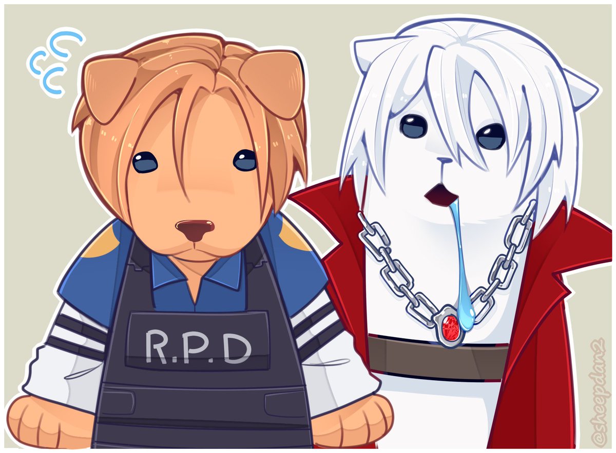 sheepdan_n's tweet photo. Dante and Leon but sharing one braincell https://t.co/aN3qOl8gFZ