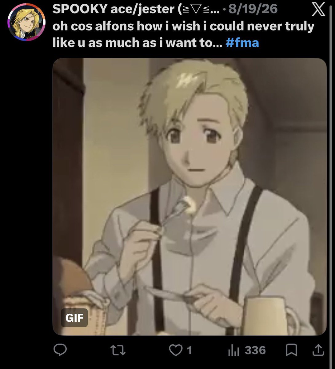 aceyyyswayyy's tweet photo. alfons hate on fmatwt IM HOME. IVE BEEN SAYING THIS… https://t.co/Z75vBfk43Y