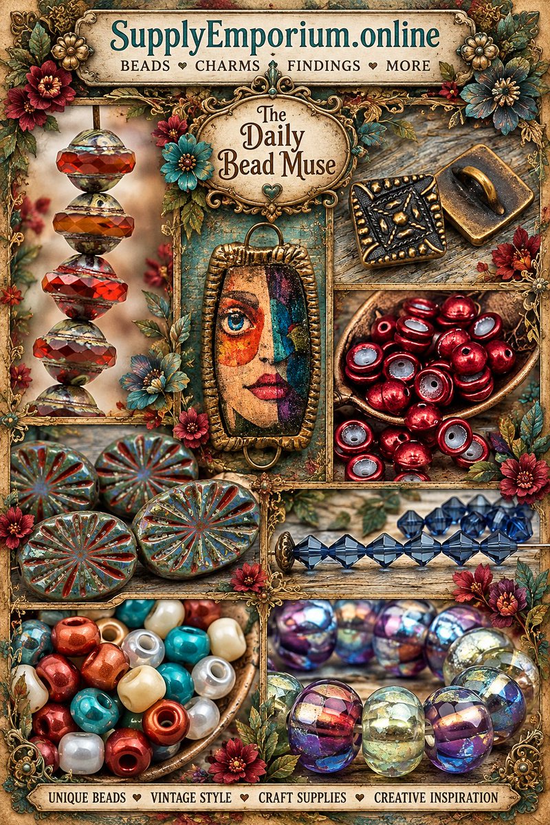 teribears's tweet photo. She has a story. Good luck getting it. 😏🔮 One brilliant blue eye, unexpected treasures &amp; the feeling she knows exactly where our bead trail leads next. We don’t. She does. 👁️📿
Stop by the blog and more treasures at https://t.co/r93ZdeNgWb

#DailyBeadMuse #Beads #SupplyEmporium https://t.co/JG2xNFJQpP